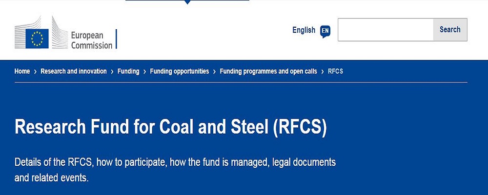 Pubblicazione di due bandi nell'ambito del programma Research Fund for Coal and Steel (RFCS)