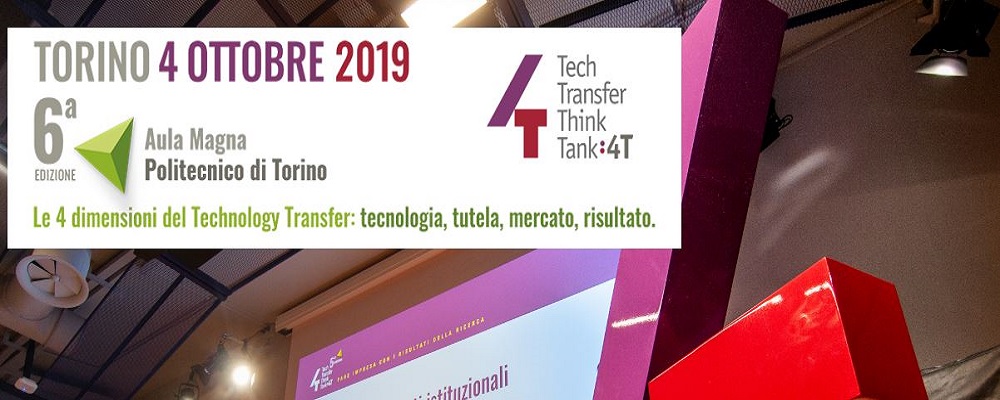 4T: Tech Transfer Think Tank - Torino, 4 ottobre 2019