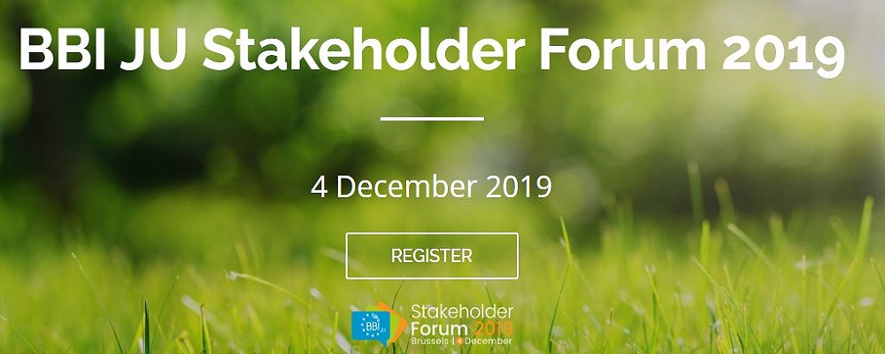 BBI JU stakeholder forum - Bruxelles, 4 dicembre 2019