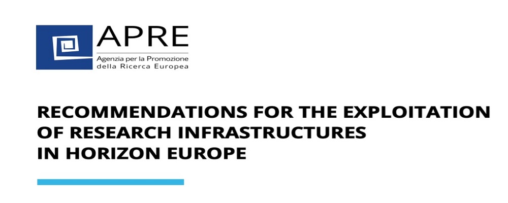 Online la pubblicazione APRE ＂Raccomandazioni per lo sfruttamento delle Infrastrutture di ricerca in Horizon Europe＂