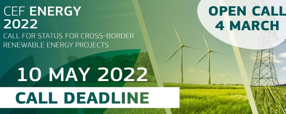 CEF Energy: nuovo bando per progetti transfrontalieri sulle energie rinnovabili