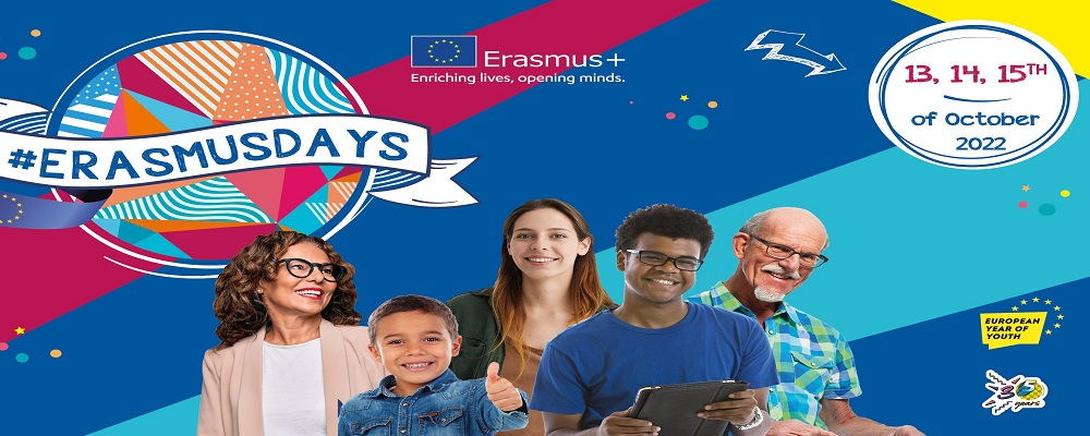 #Erasmusdays 2022 - Evento, 13-15 ottobre 2022