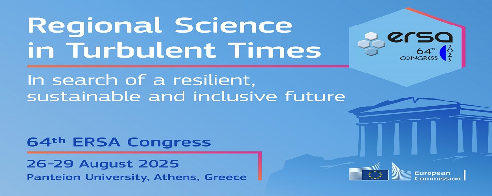 JRC special sessions at the European Regional Science Association Congress- 26 agosto 2025